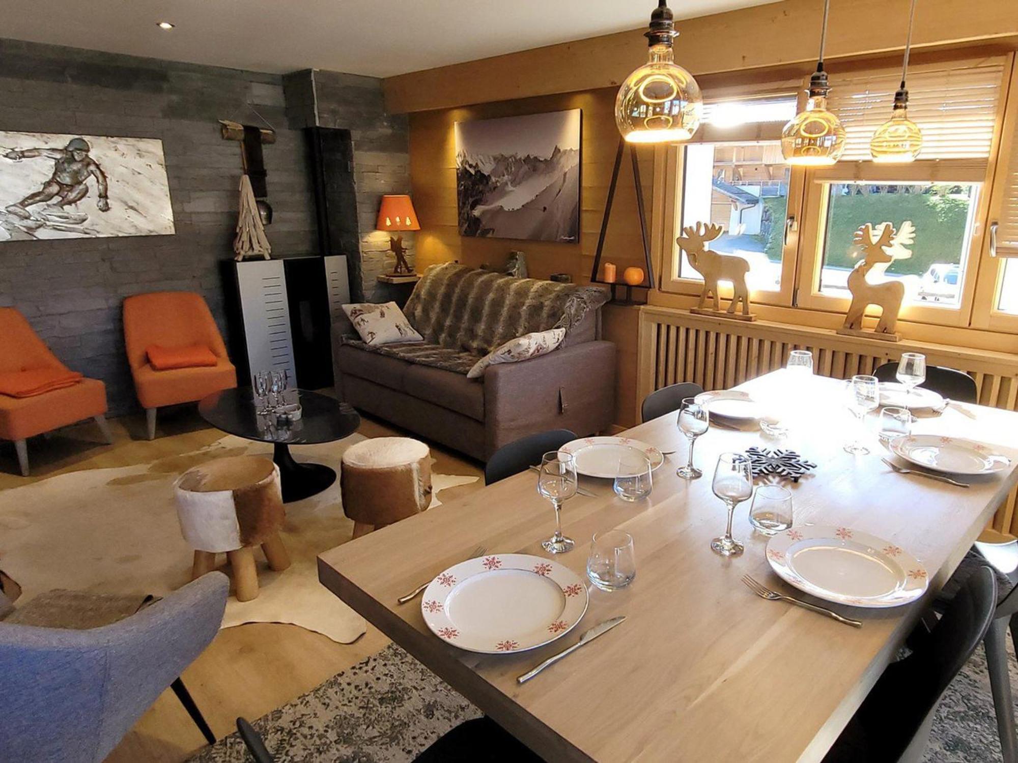 Appartement T3 Renove, Centre Les Gets, Proche Pistes, 6 Pers, Balcon, Parking, Equipements Complets - Fr-1-598-30 מראה חיצוני תמונה